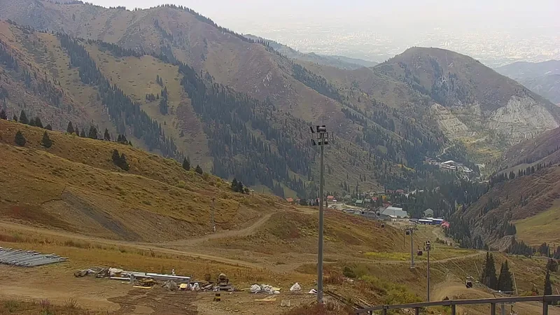 Middle station camera view in Almaty
